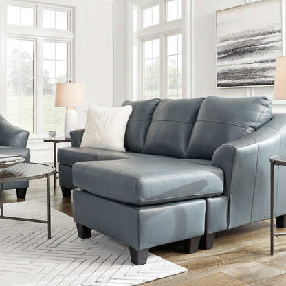 Gio Italia Geneva Leather Sectional Sofa with Chaise-Comfortdesignfurniture