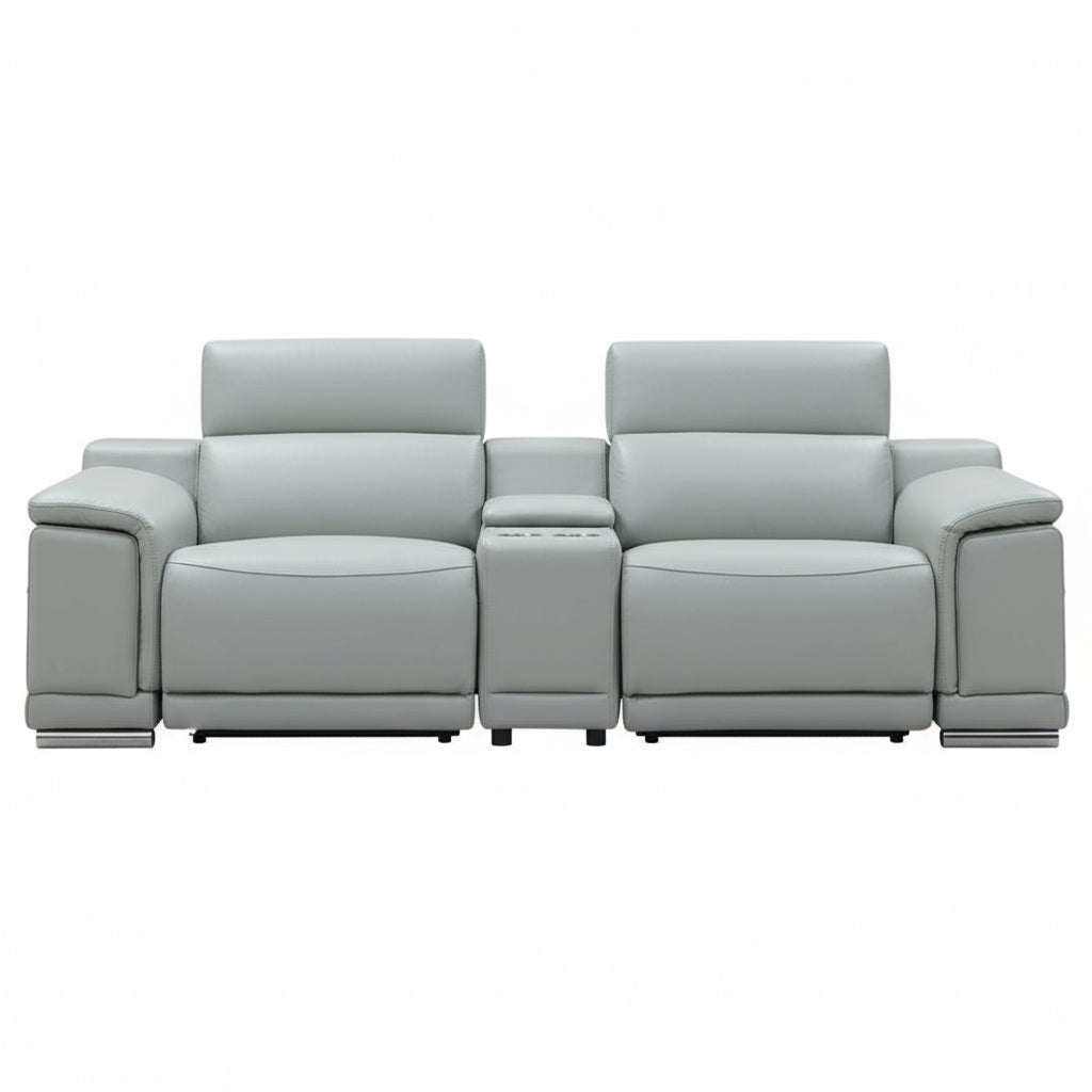 Gio Italia Haviano Leather Power Recliner Loveseat