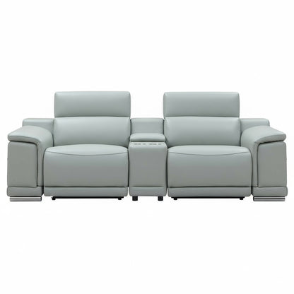 Gio Italia Haviano Leather Power Recliner Loveseat