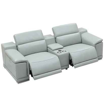 Gio Italia Haviano Leather Power Recliner Loveseat