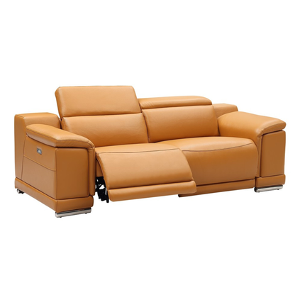 Gio Italia Haviano Leather Power Recliner Loveseat