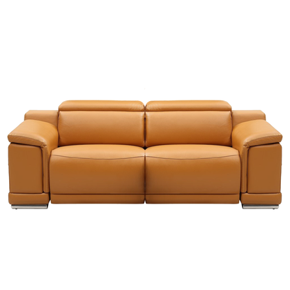 Gio Italia Haviano Leather Power Recliner Loveseat