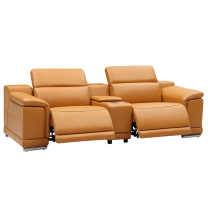 Gio Italia Haviano Leather Power Recliner Loveseat