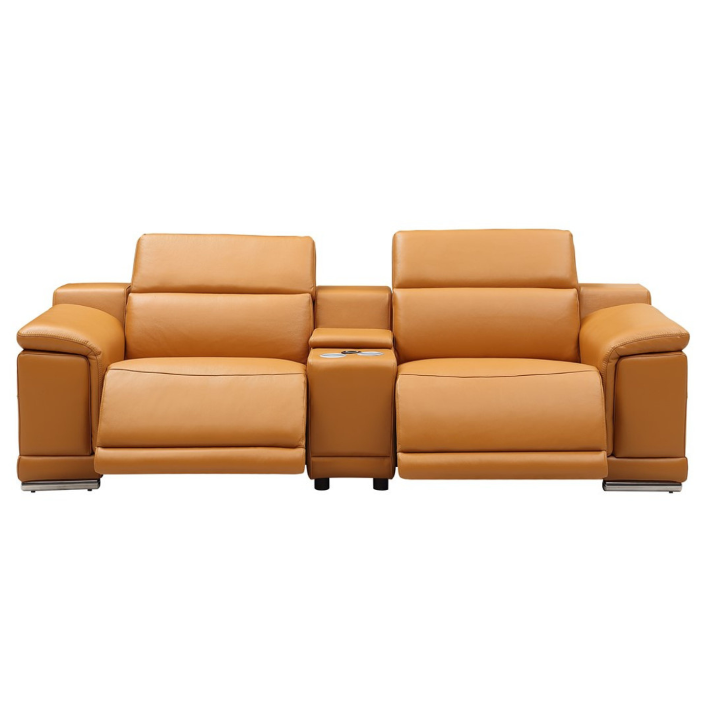Gio Italia Haviano Leather Power Recliner Loveseat