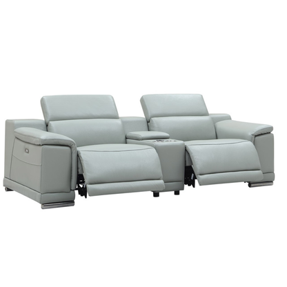 Gio Italia Haviano Leather Power Recliner Loveseat