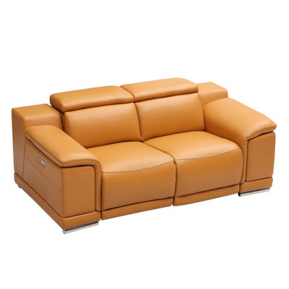 Gio Italia Haviano Leather Power Recliner Loveseat