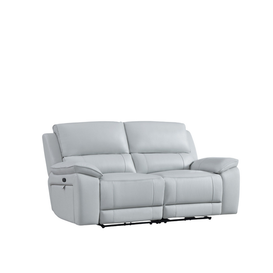 Gio Italia Hestino Leather Power Recliner Loveseat
