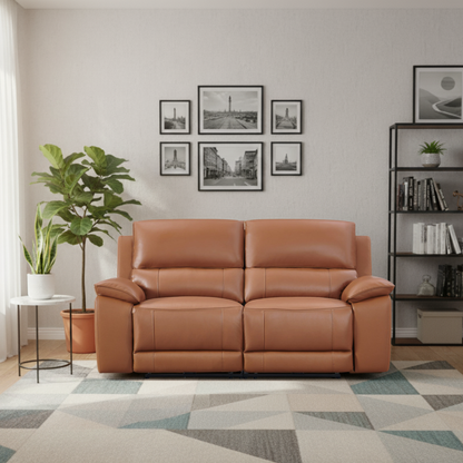 Gio Italia Hestino Leather Power Recliner Loveseat