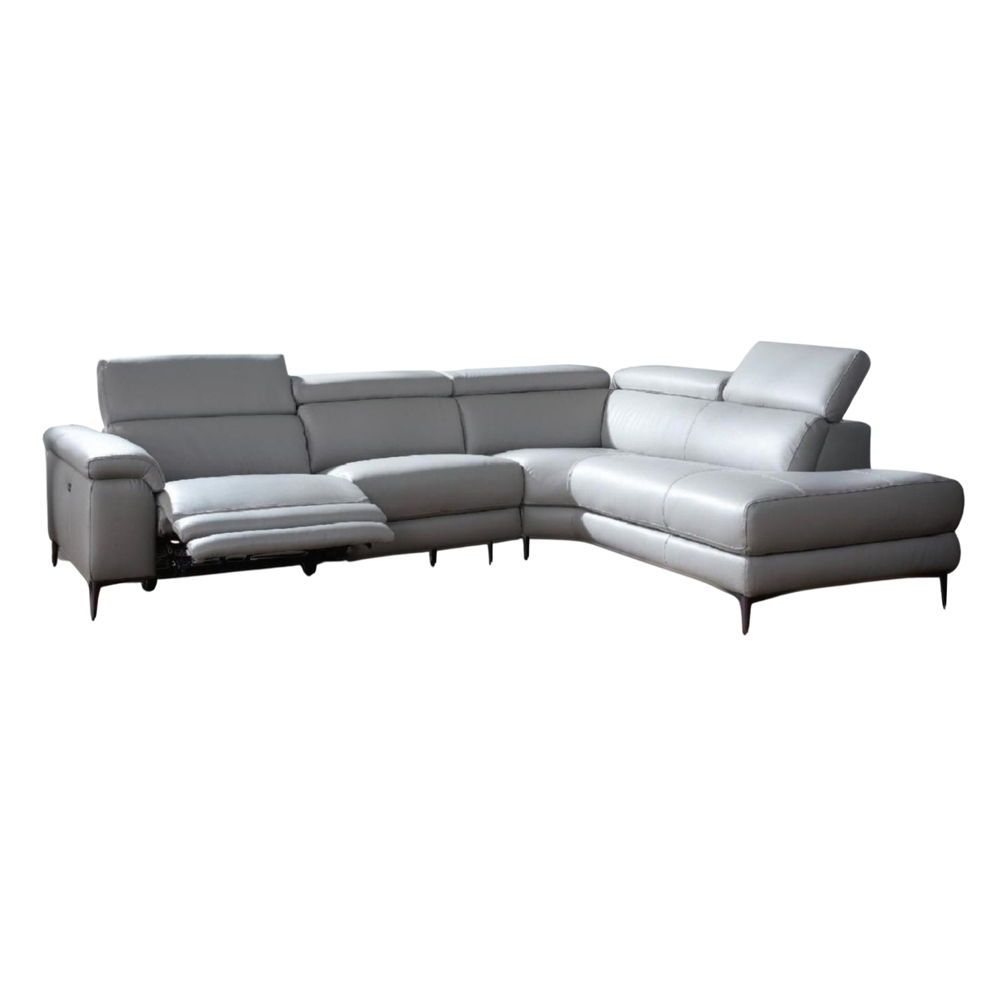 Gio Italia Armano L Shape Leather Power Reclining Sectional