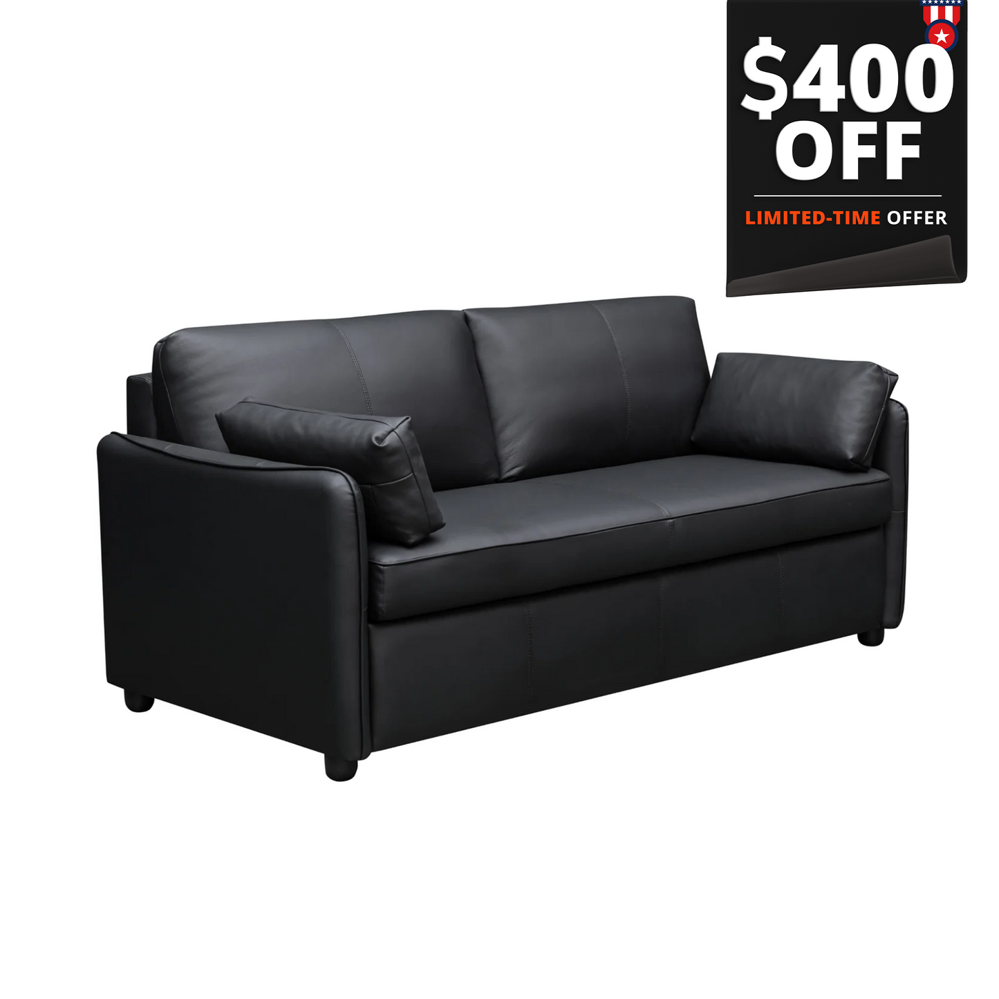 Gio Italia New York Sleeper Sofa with Memory Foam