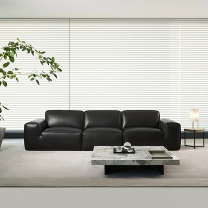 Gio Italia Westaro Oversized Leather Sofa with Deep Seating