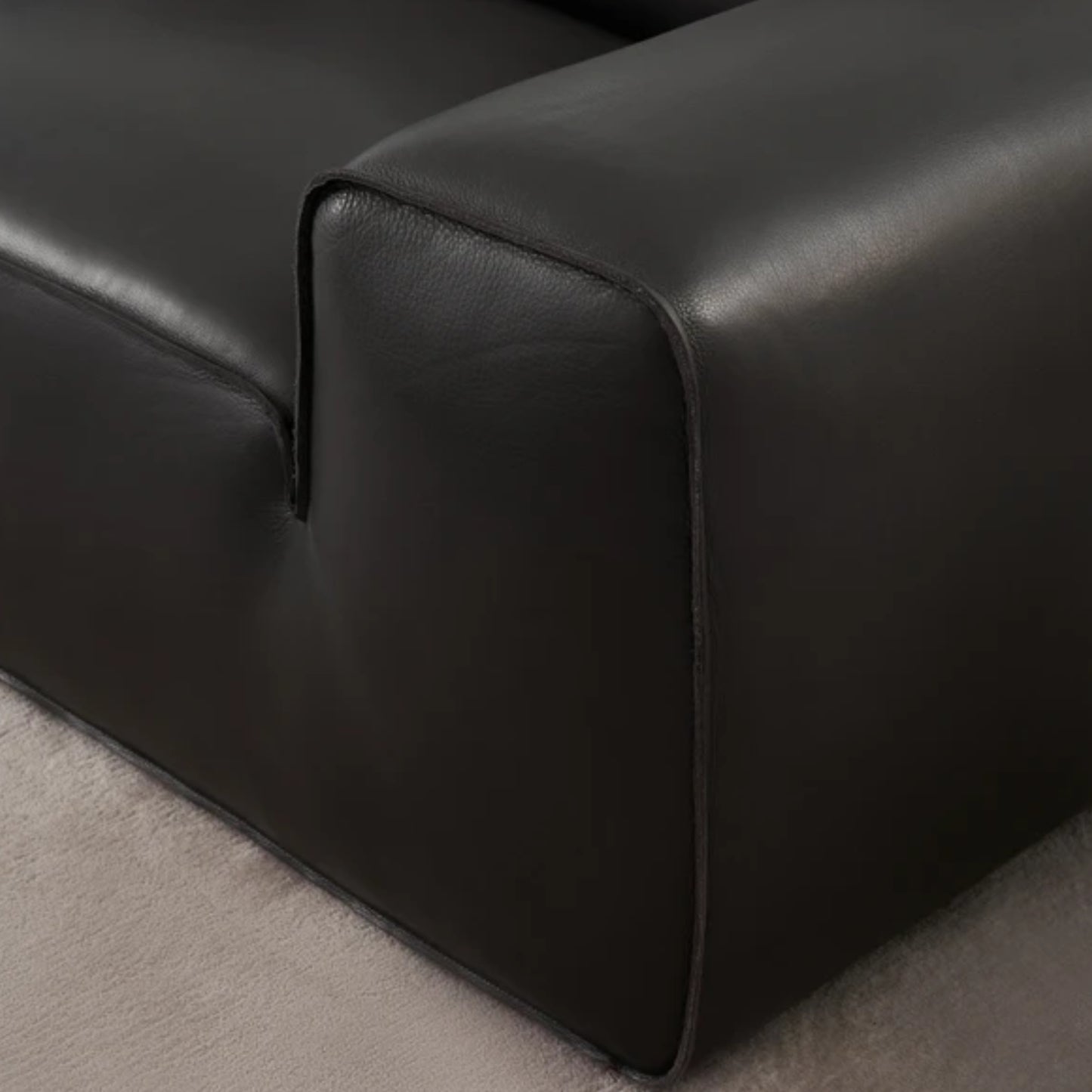 Gio Italia Westaro Oversized Leather Sofa with Deep Seating