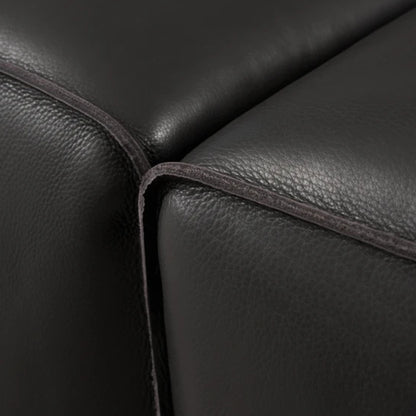 Gio Italia Westaro Oversized Leather Sofa with Deep Seating