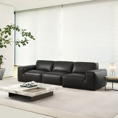 Gio Italia Westaro Oversized Leather Sofa with Deep Seating