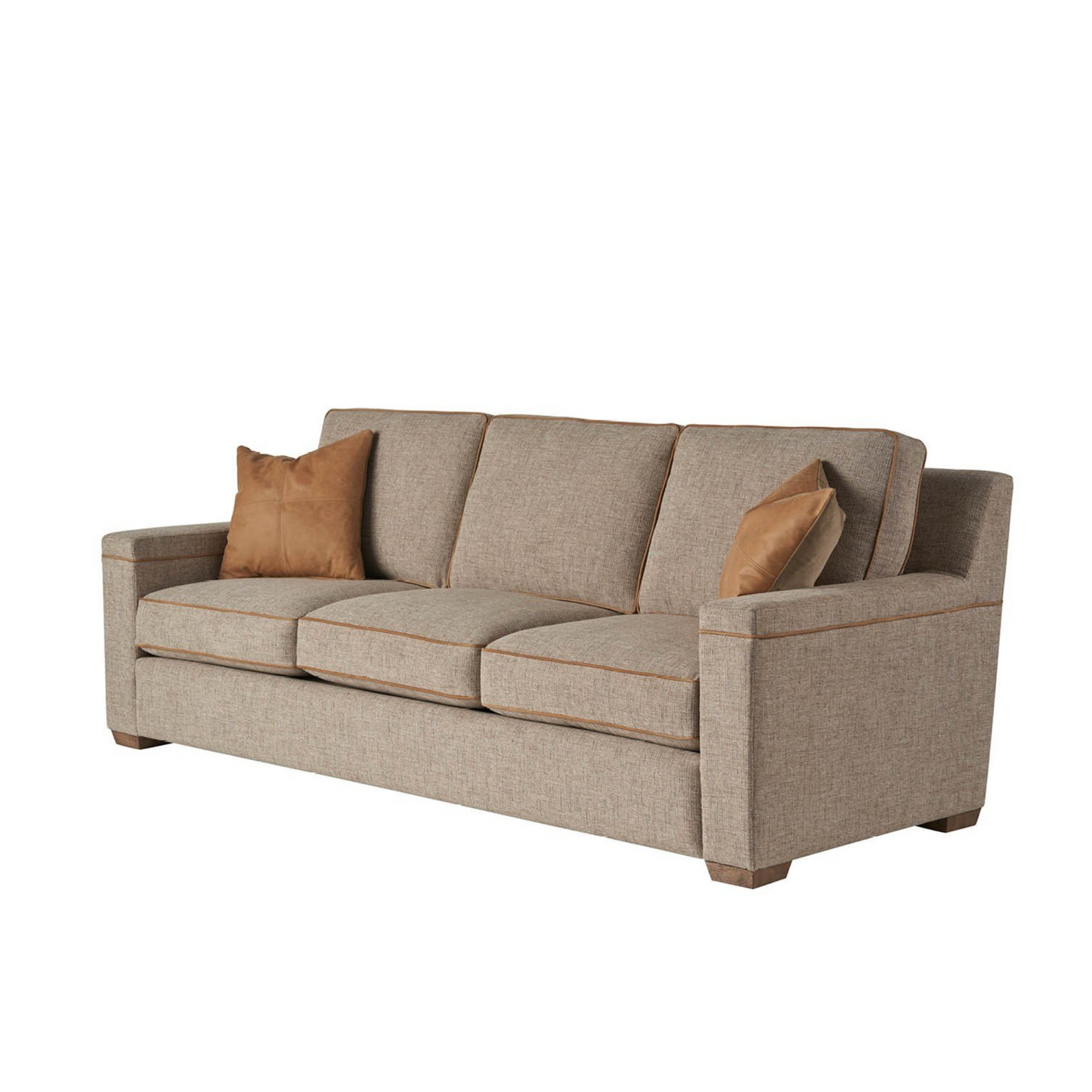 Universal Liam Brown Fabric 3-Seater Sofa