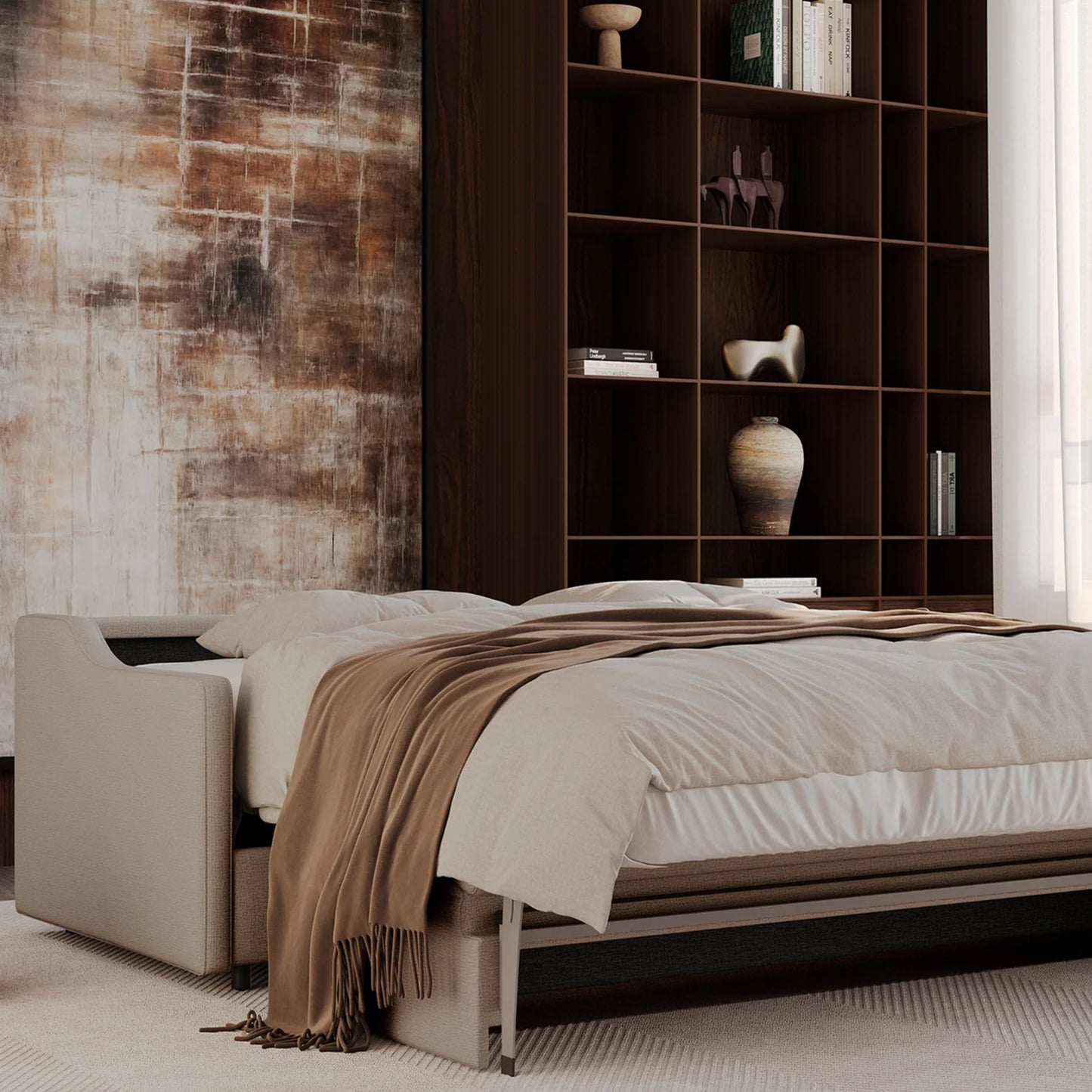 Innovation Living Carnell Fabric Queen Sleeper Sofa