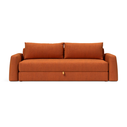 Innovation Living Cone Fabric Convertible Sofa Bed with Storage