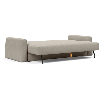 Innovation Living Cone Fabric Convertible Sofa Bed with Storage