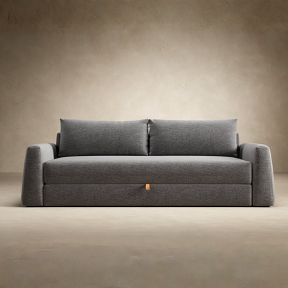 Innovation Living Cone Fabric Convertible Sofa Bed with Storage