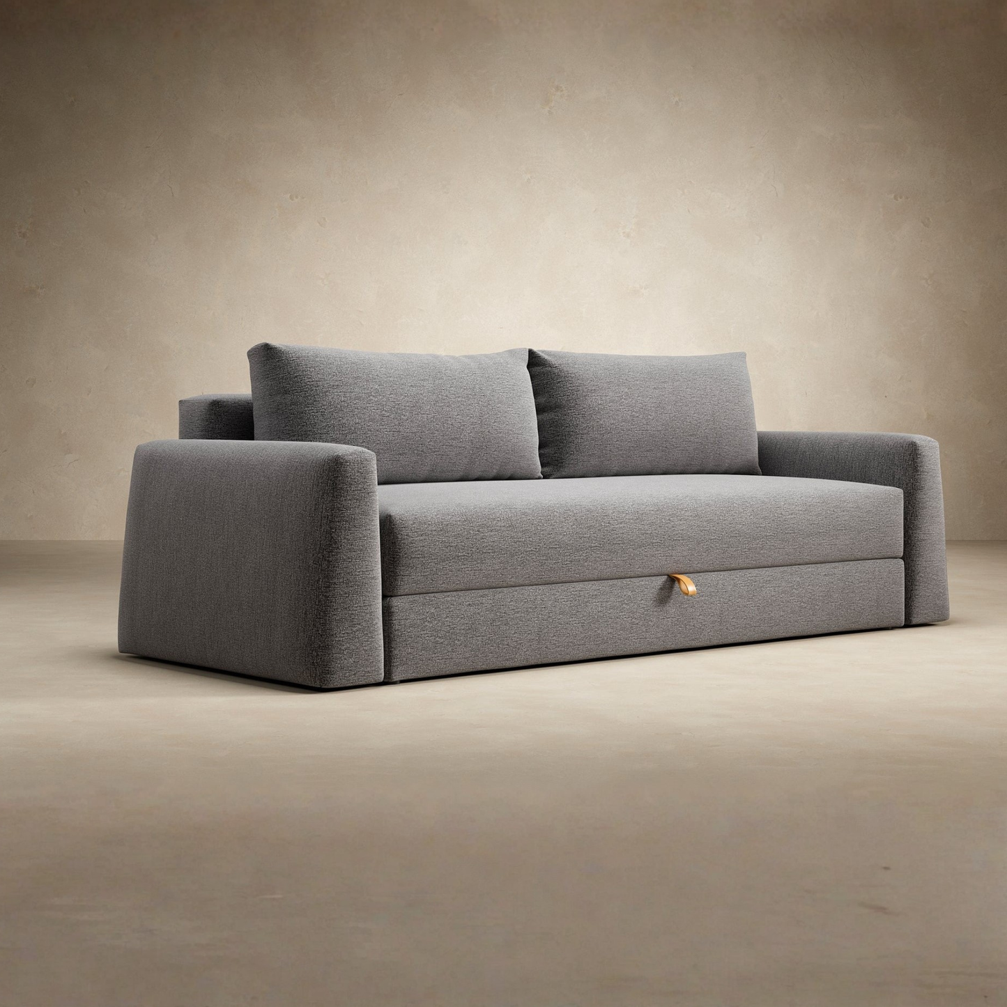 Innovation Living Cone Fabric Convertible Sofa Bed with Storage