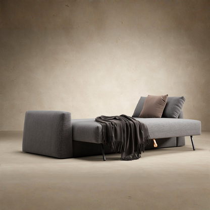 Innovation Living Cone Fabric Convertible Sofa Bed with Storage