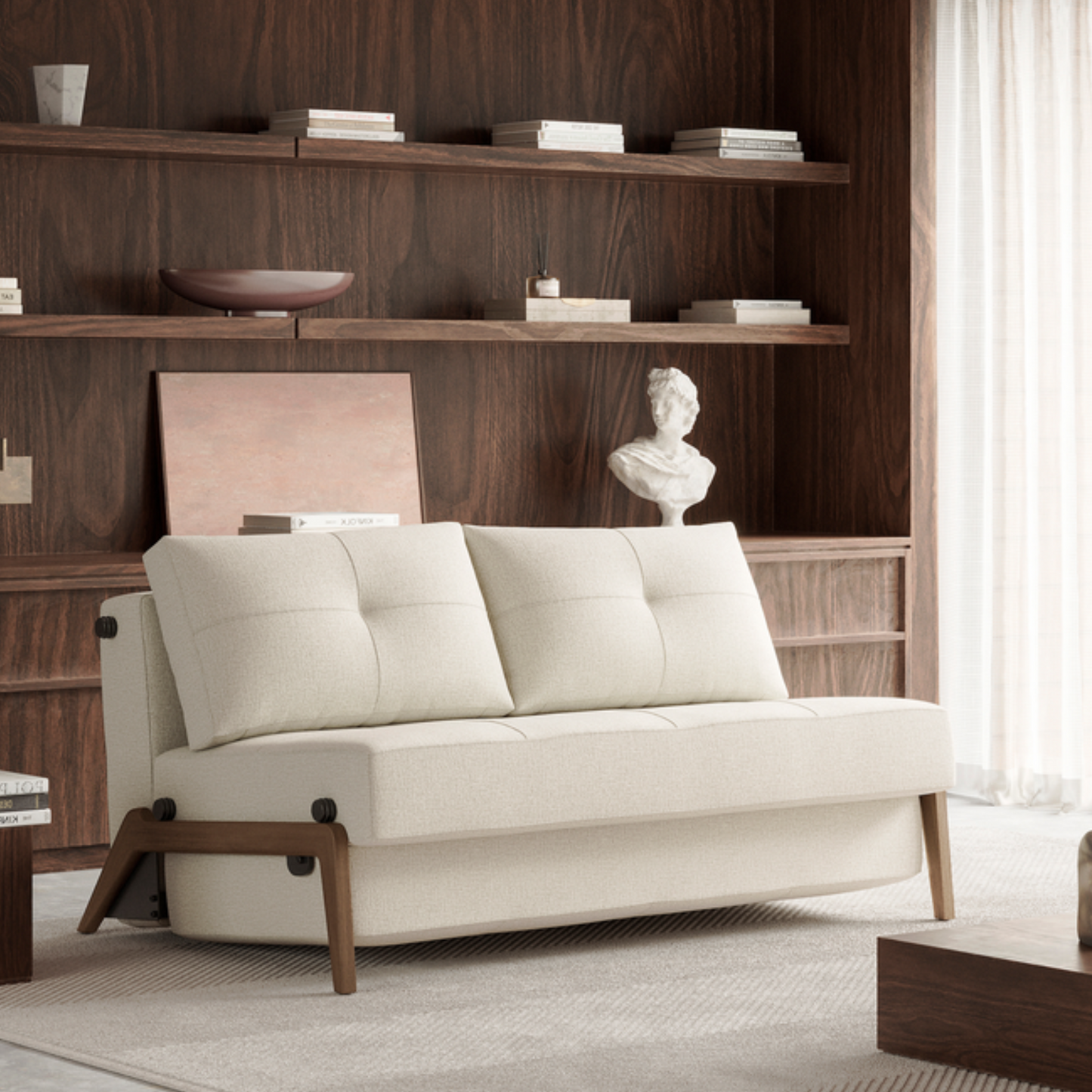 Innovation Living Cubed Fabric Full Sleeper Sofa