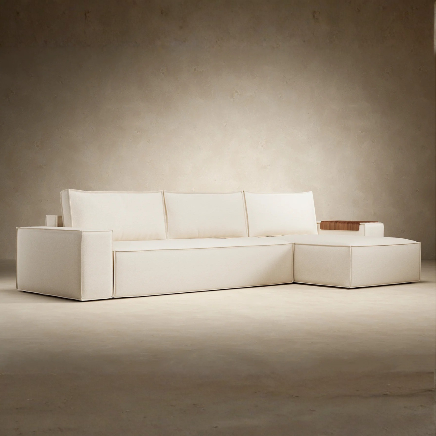 Innovation Living Newilla L‑Shaped Sectional Lounger Sleeper Sofa