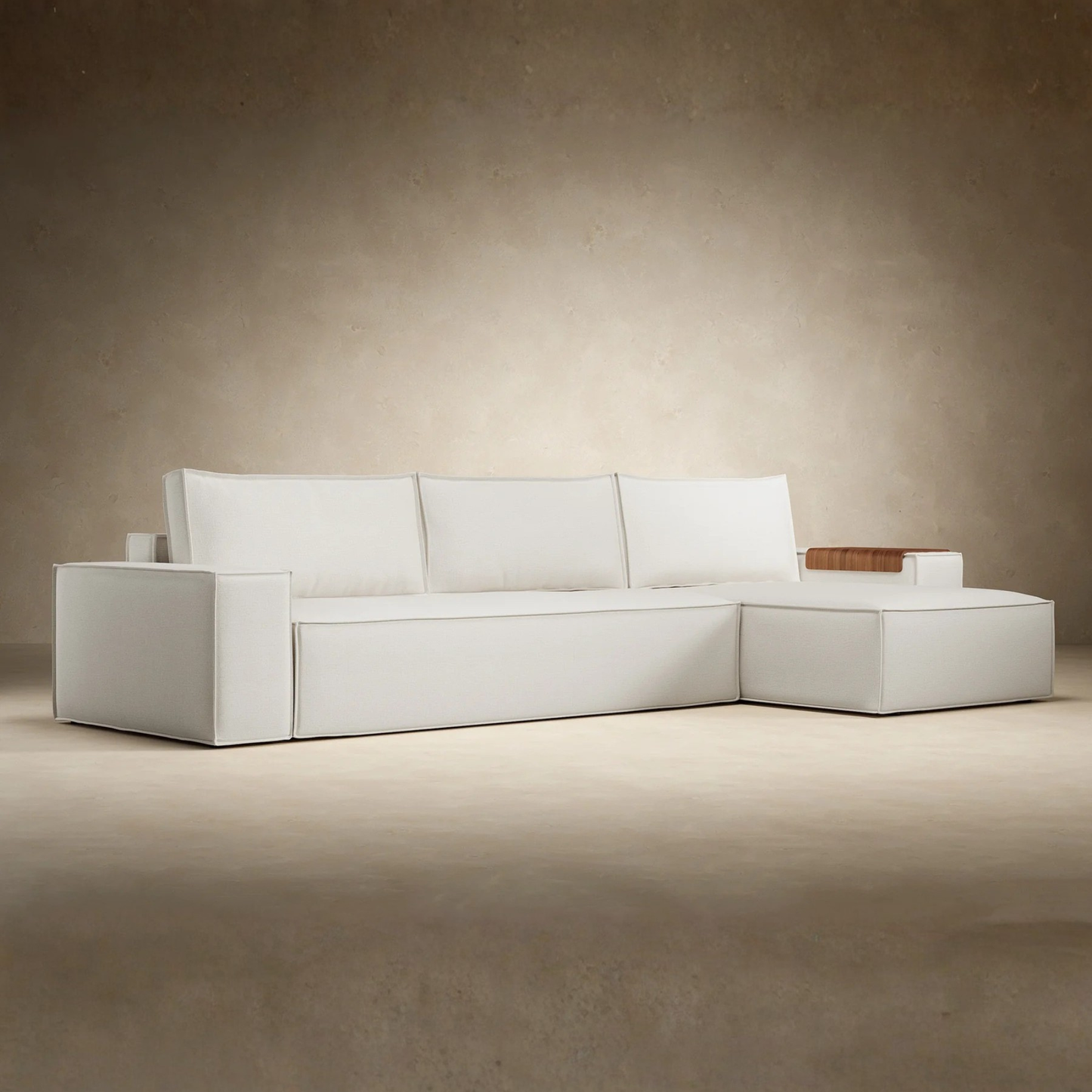 Innovation Living Newilla L‑Shaped Sectional Lounger Sleeper Sofa