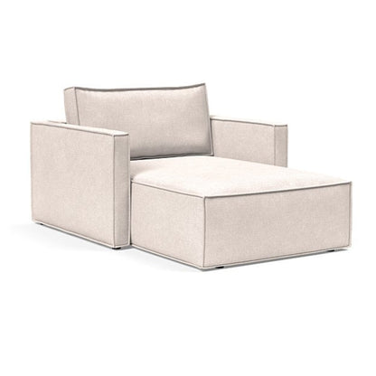 Innovation Living Newilla Fabric Lounger Chair with Detachable Cover and Storage