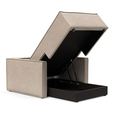 Innovation Living Newilla Fabric Lounger Chair with Detachable Cover and Storage
