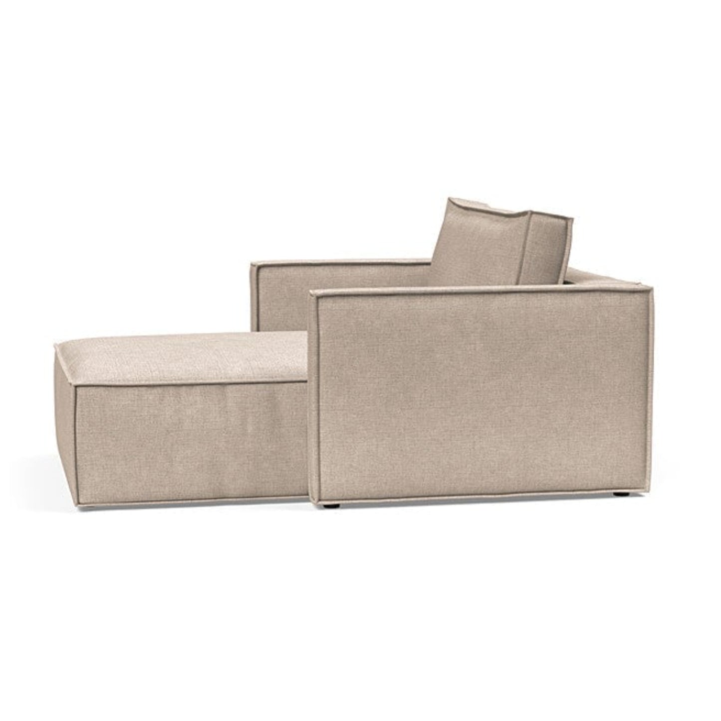Innovation Living Newilla Fabric Lounger Chair with Detachable Cover and Storage