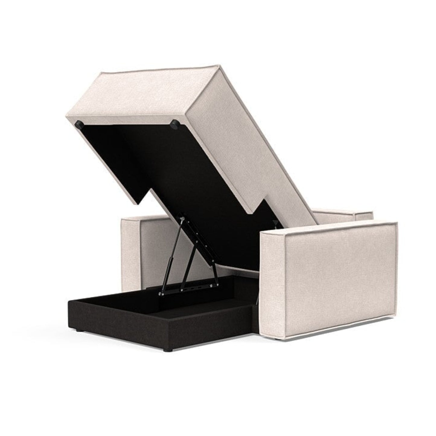 Innovation Living Newilla Fabric Lounger Chair with Detachable Cover and Storage
