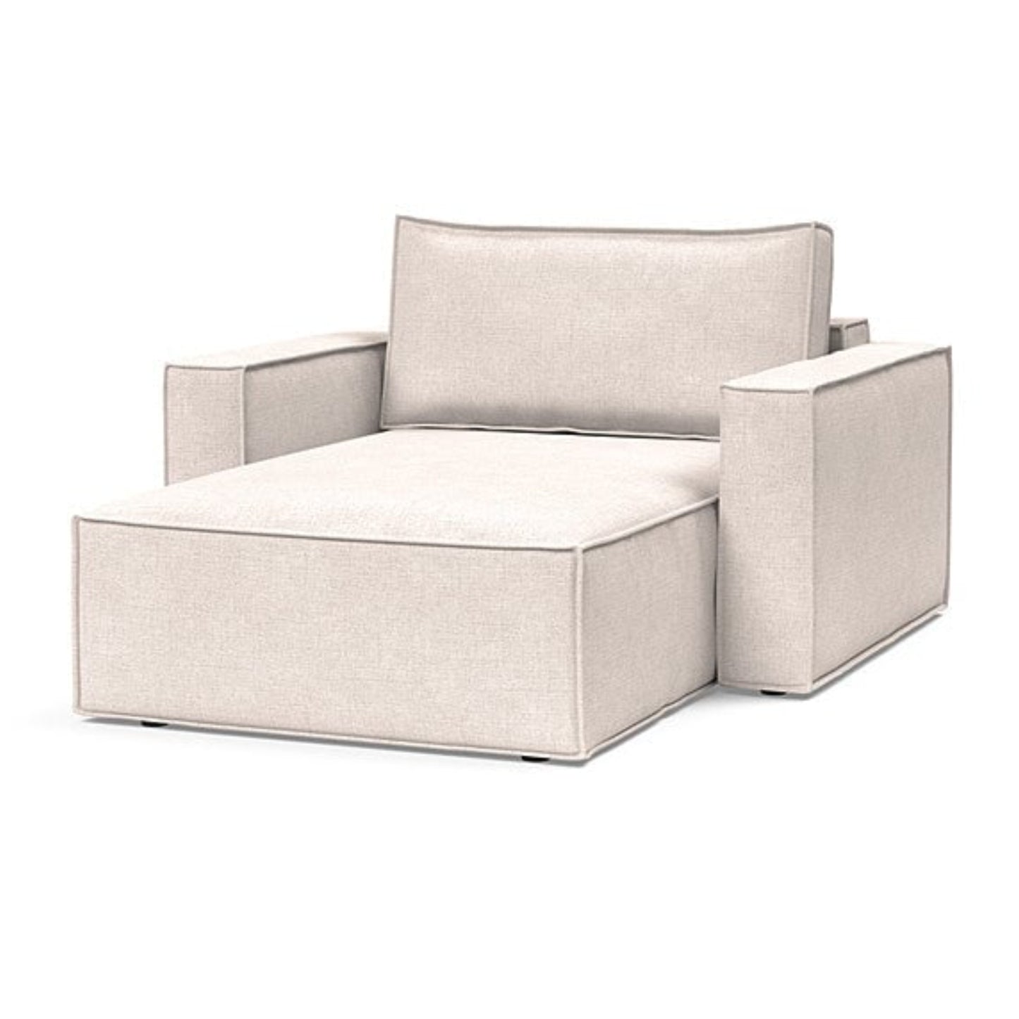 Innovation Living Newilla Fabric Lounger Chair with Detachable Cover and Storage