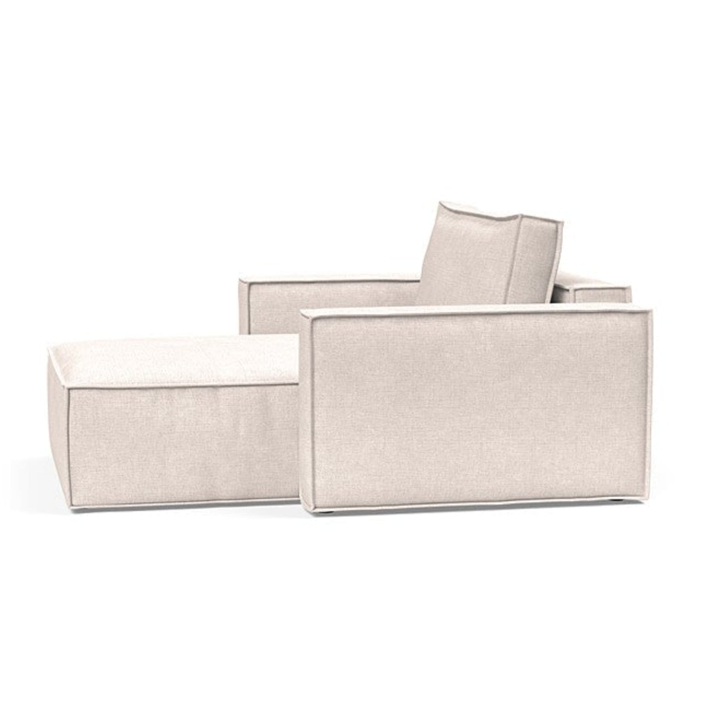 Innovation Living Newilla Fabric Lounger Chair with Detachable Cover and Storage