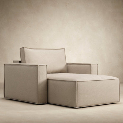 Innovation Living Newilla Fabric Lounger Chair with Detachable Cover and Storage