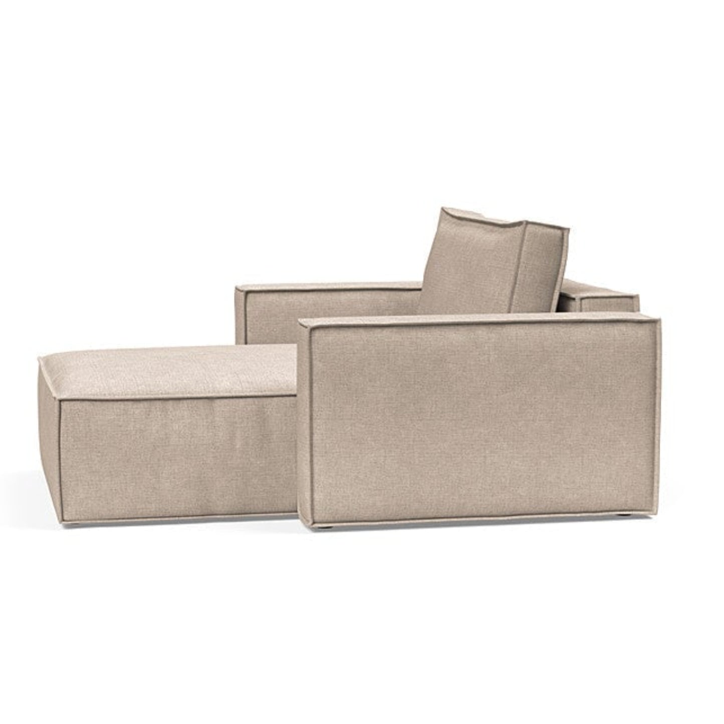Innovation Living Newilla Fabric Lounger Chair with Detachable Cover and Storage