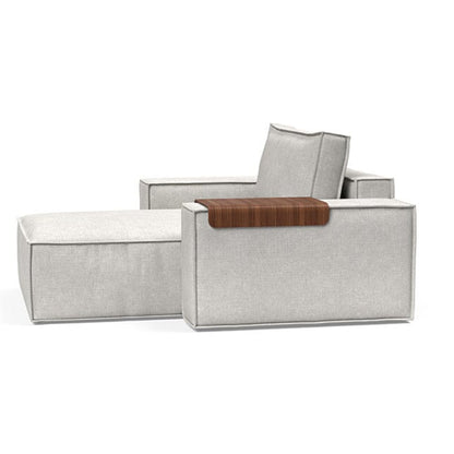 Innovation Living Newilla Fabric Lounger Chair with Detachable Cover and Storage