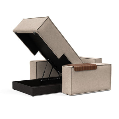 Innovation Living Newilla Fabric Lounger Chair with Detachable Cover and Storage