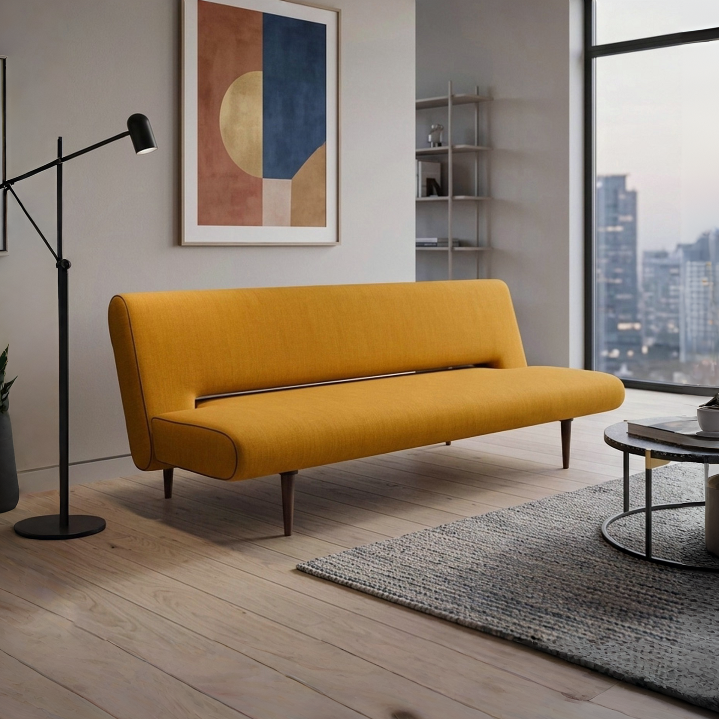 Innovation Living Unfurl Lounger Sleeper Sofa with Adjustable Backrest