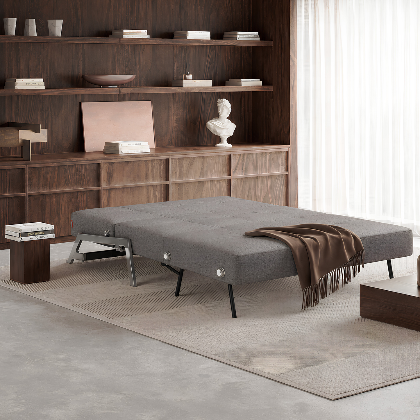 Innovation Living Cubed Fabric Full Sleeper Sofa