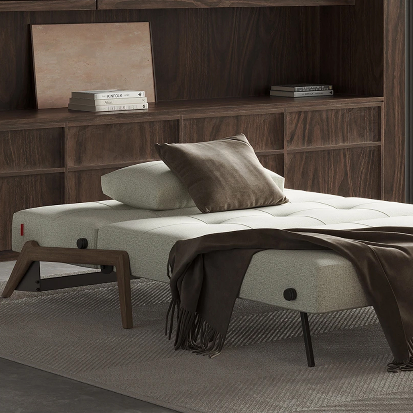 Innovation Living Cubed Fabric Queen Sleeper Sofa