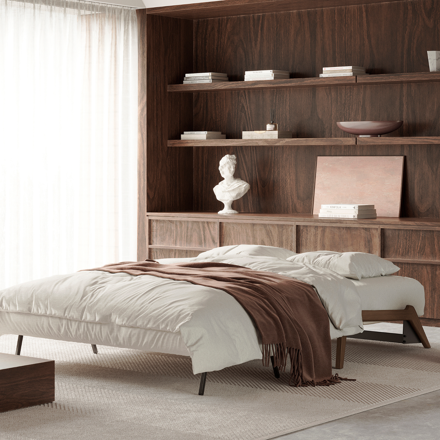 Innovation Living Cubed Fabric Queen Sleeper Sofa