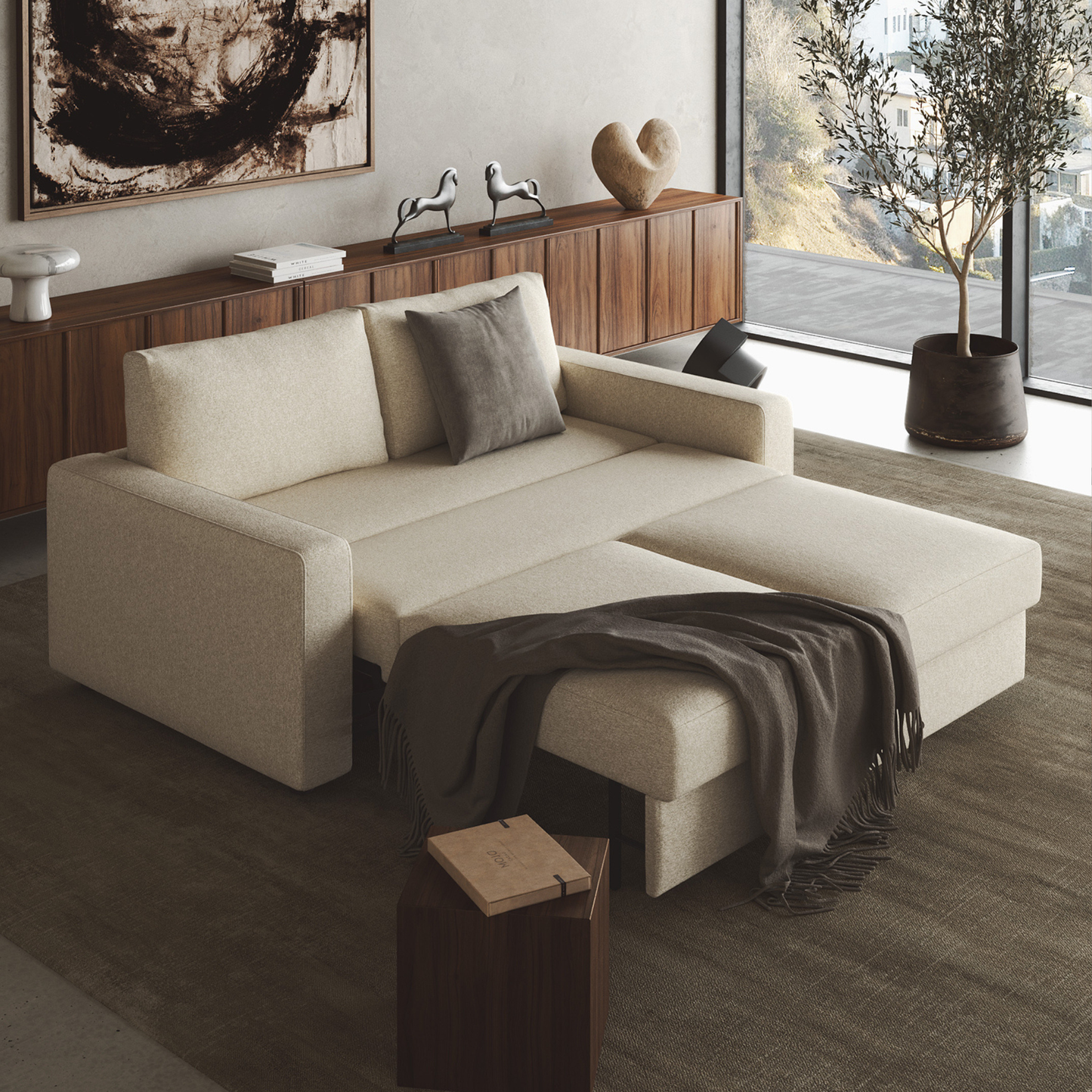 Innovation Living Neah Fabric Full Sized Sleeper Sofa