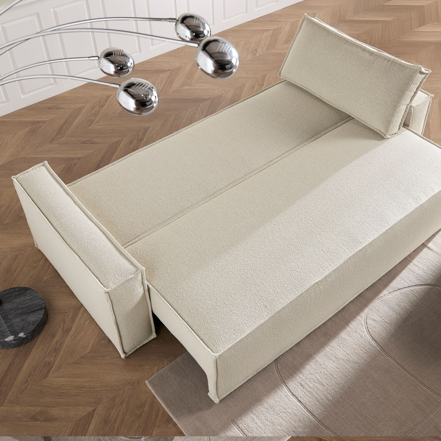 Innovation Living Newilla Fabric Queen Sleeper Sofa With Multiple Arm Style