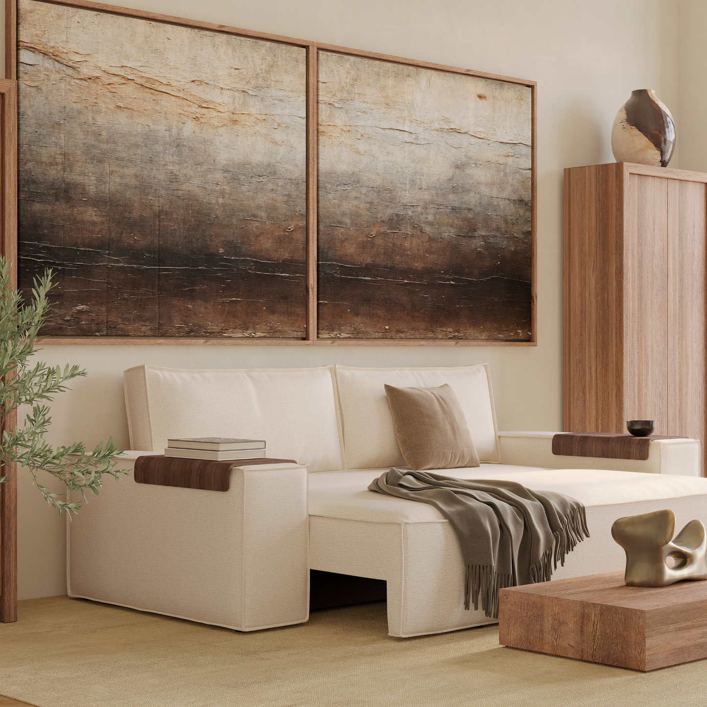 Innovation Living Newilla Fabric Queen Sleeper Sofa With Multiple Arm Style