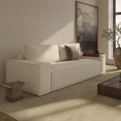 Innovation Living Newilla Fabric Queen Sleeper Sofa With Multiple Arm Style