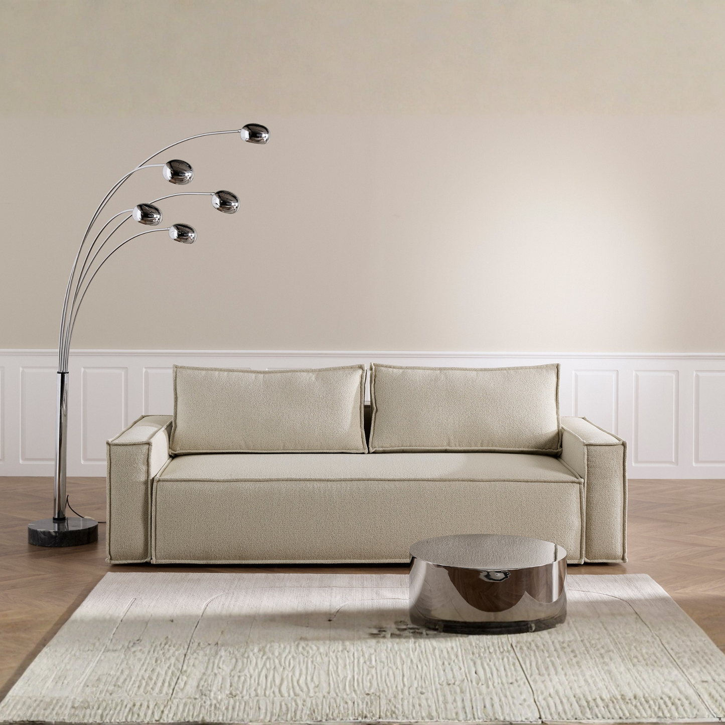 Innovation Living Newilla Fabric Queen Sleeper Sofa With Multiple Arm Style