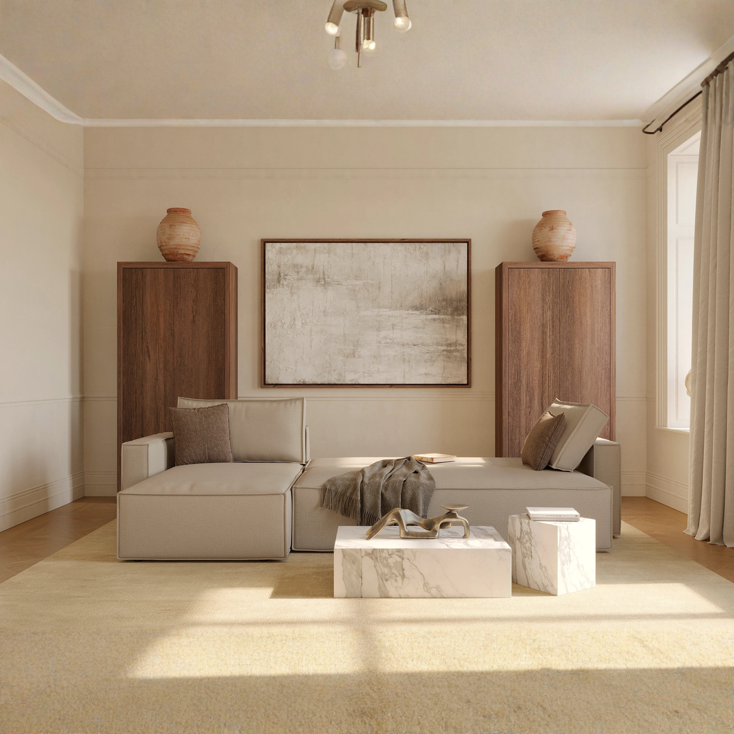 Innovation Living Newilla Fabric Queen Sleeper Sofa With Multiple Arm Style