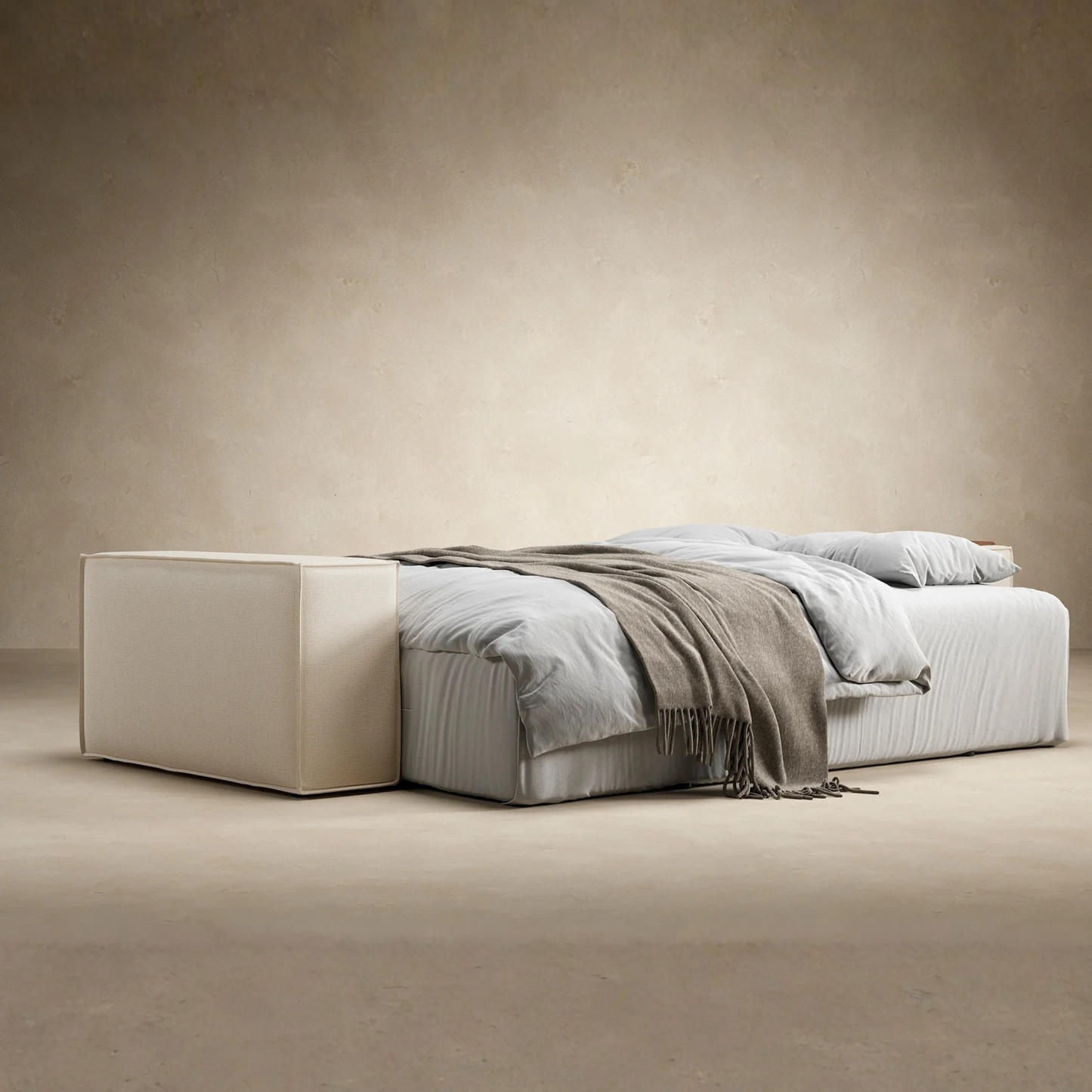 Innovation Living Newilla Fabric Queen Sleeper Sofa With Multiple Arm Style