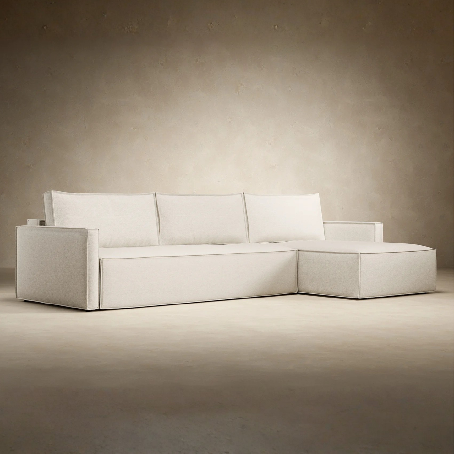 Innovation Living Newilla L‑Shaped Sectional Lounger Sleeper Sofa